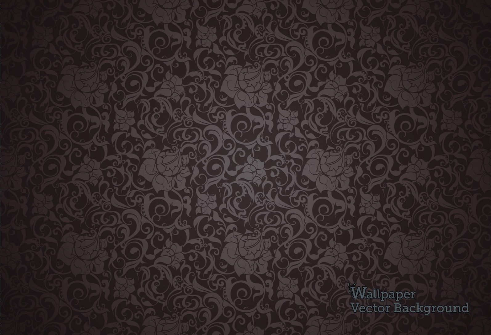 Fascinating Black And White Floral Wallpaper - Black Vintage Pattern Background , HD Wallpaper & Backgrounds