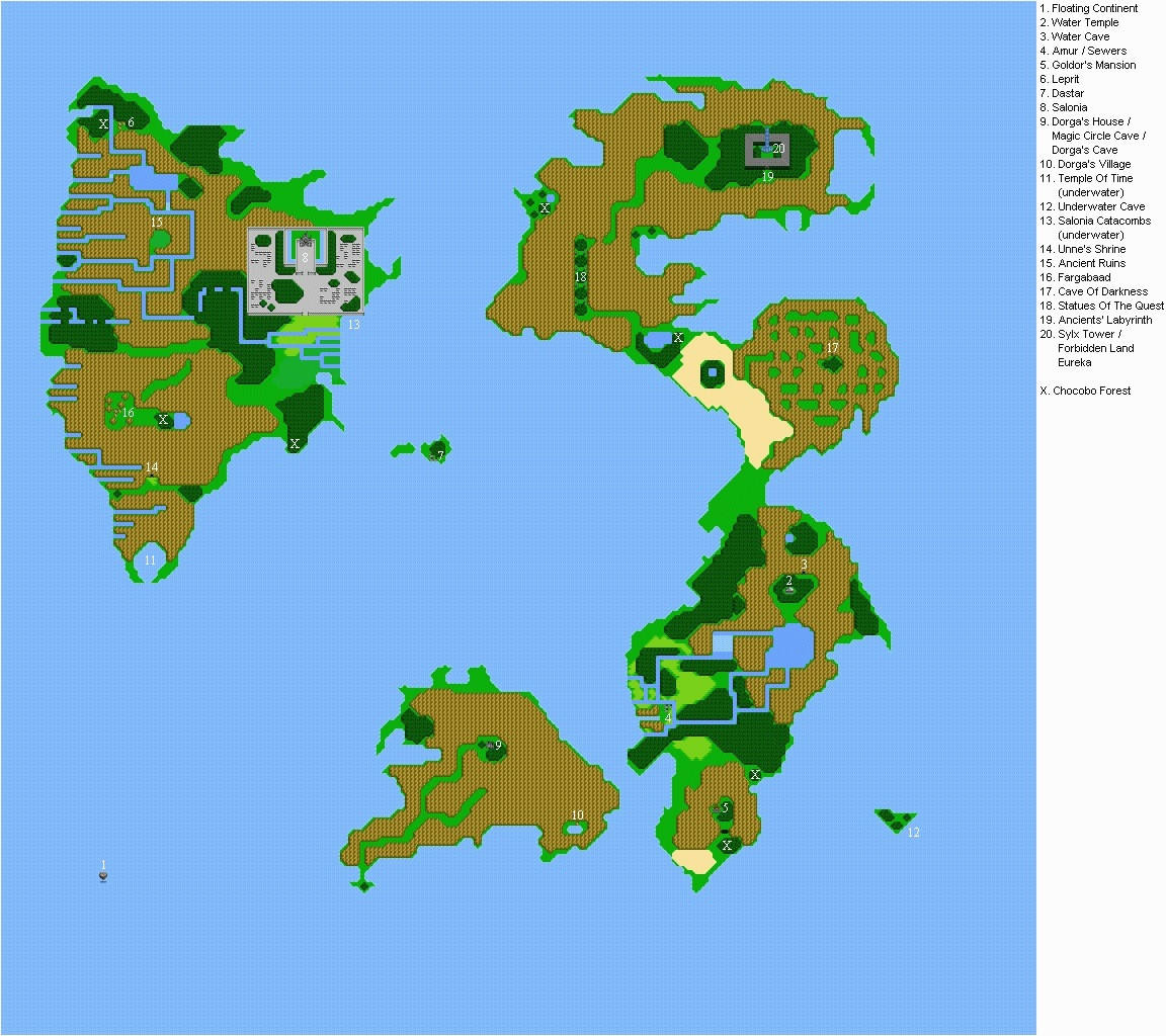 World Map Asia Hd Fresh World Map With Count As World - Final Fantasy 3 World Map , HD Wallpaper & Backgrounds