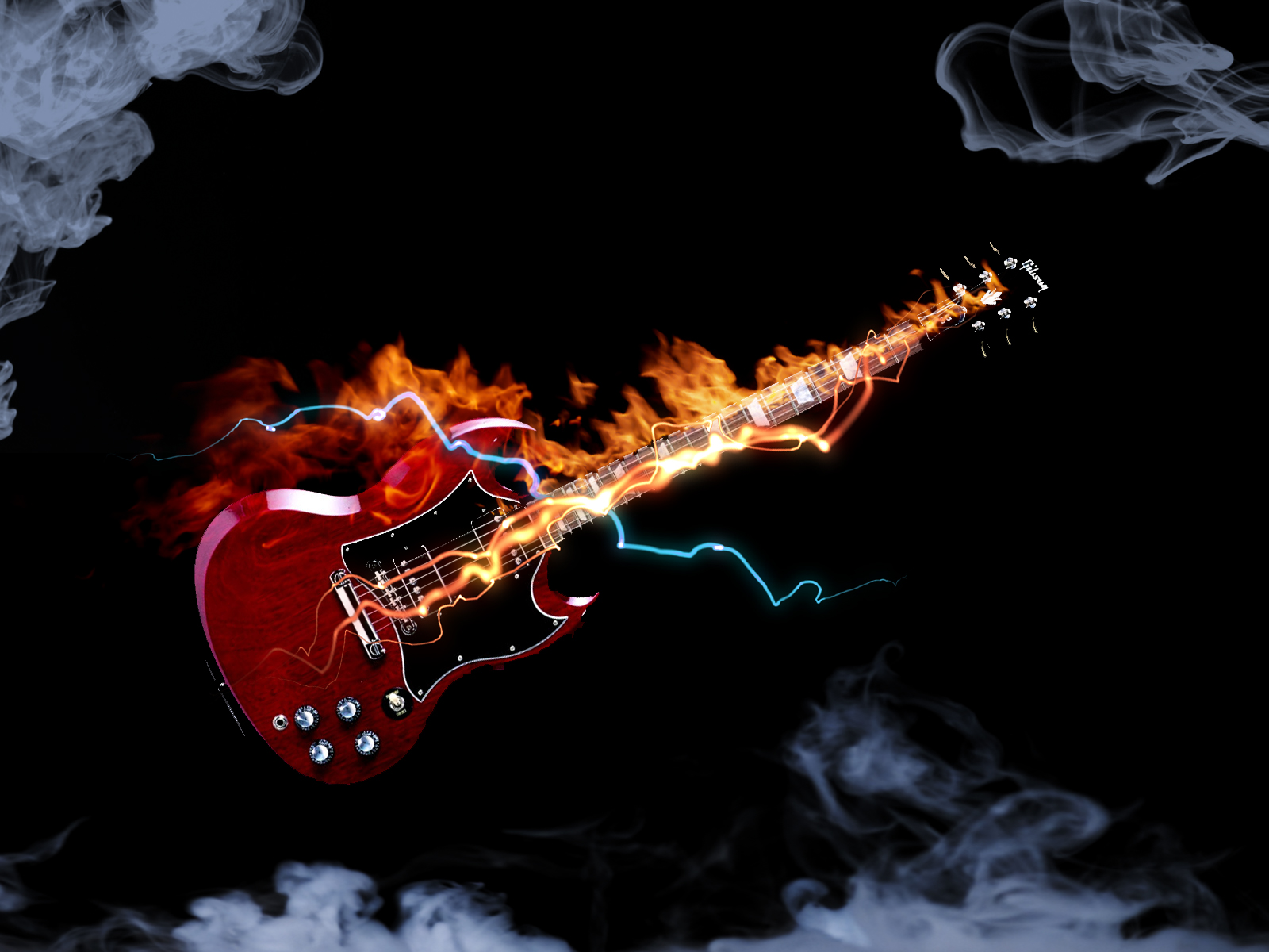 Electric Guitar Wallpapers - Gibson Sg Guitar , HD Wallpaper & Backgrounds