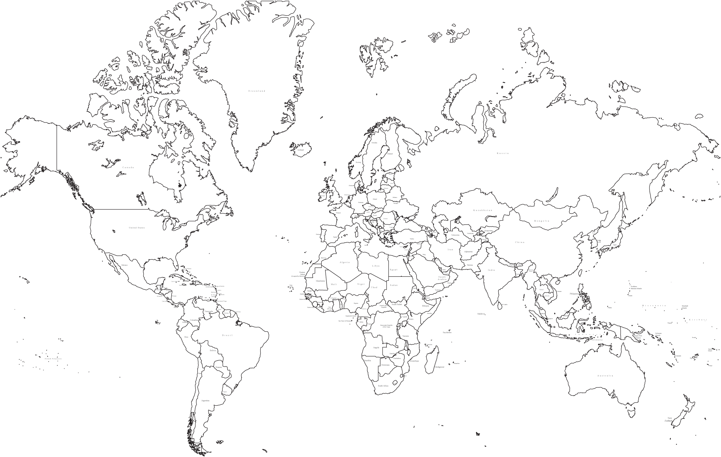 World Map Black And White Hd Wallpapers Download Free - World Map Political Outline , HD Wallpaper & Backgrounds