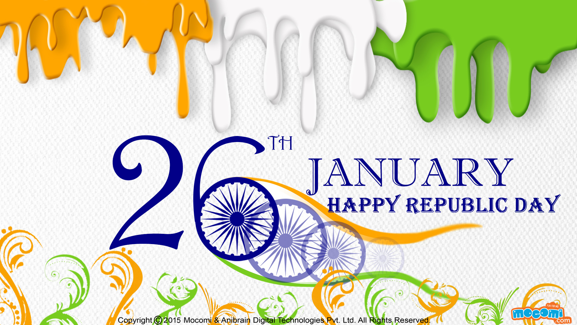 Happy Republic Day Wallpaper-3 - Republic Day High Resolution , HD Wallpaper & Backgrounds