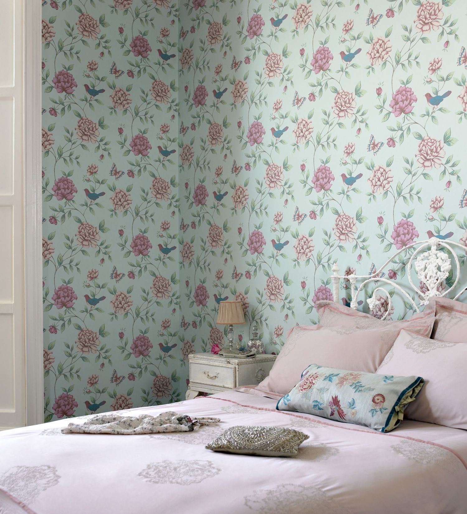 Wallpaper House Of Fraser - Graham & Brown Isabelle Blue , HD Wallpaper & Backgrounds