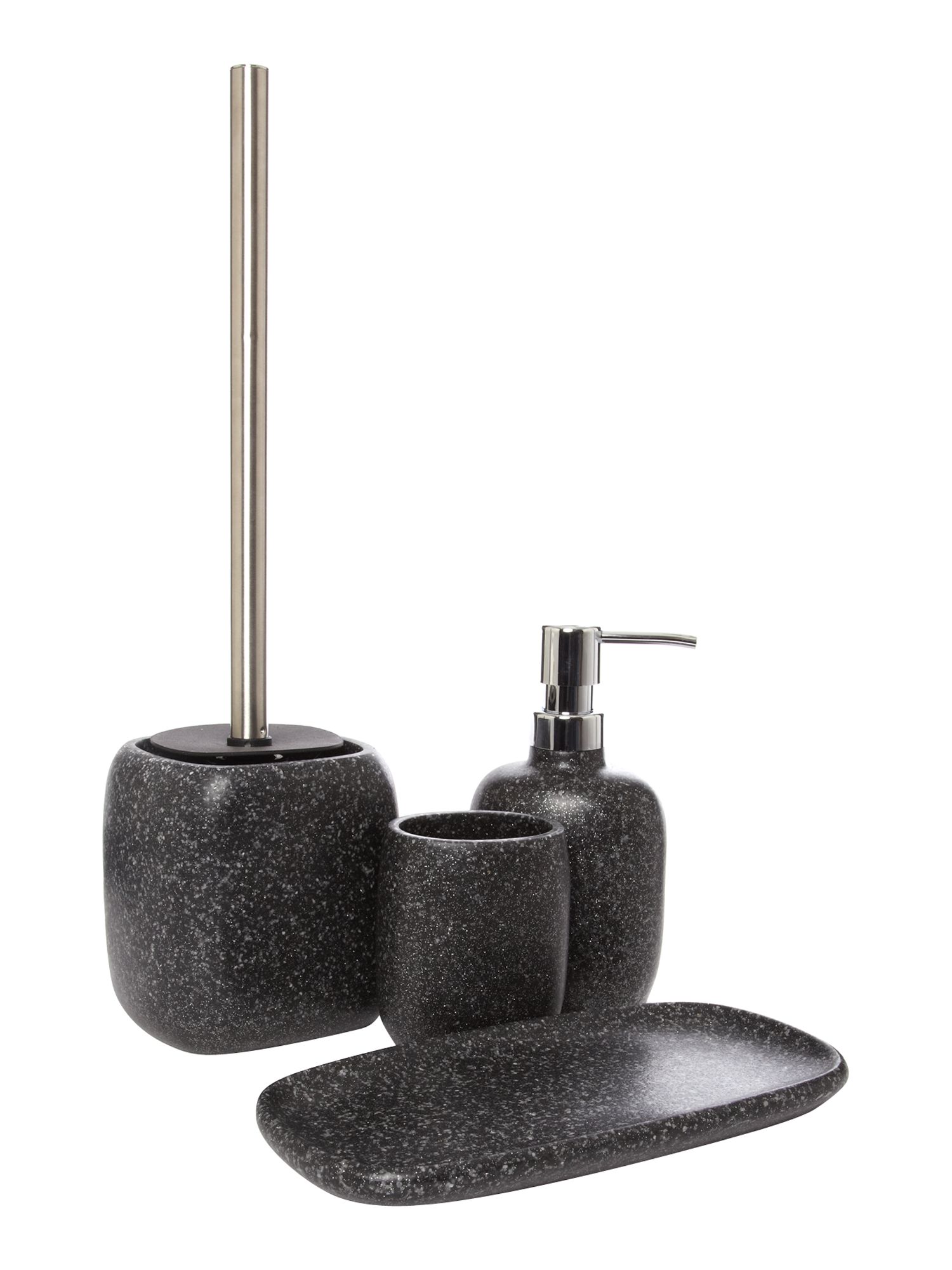 Contemporary Glitter Bathroom Set Linea Accessory House - Toilet Brush , HD Wallpaper & Backgrounds