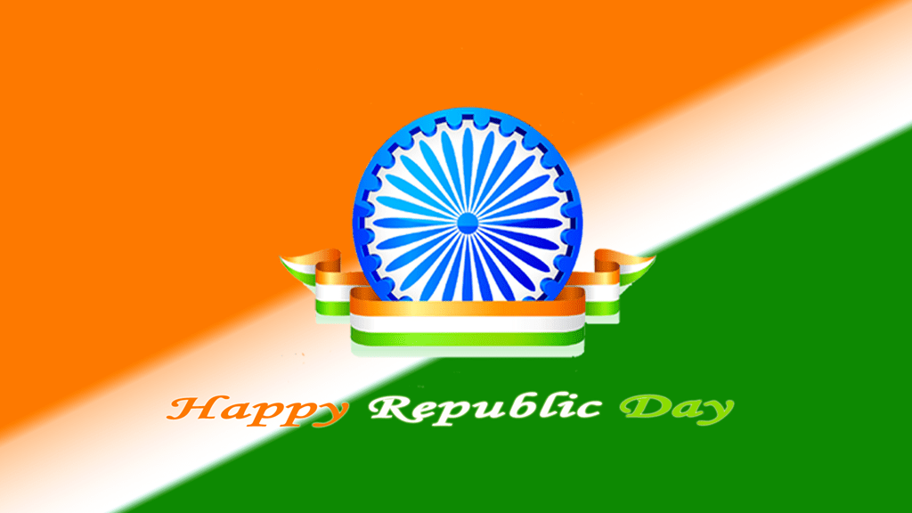 26 January Happy Republic Day Wallpaper Greetings Pictures - 26 January Greeting Card , HD Wallpaper & Backgrounds