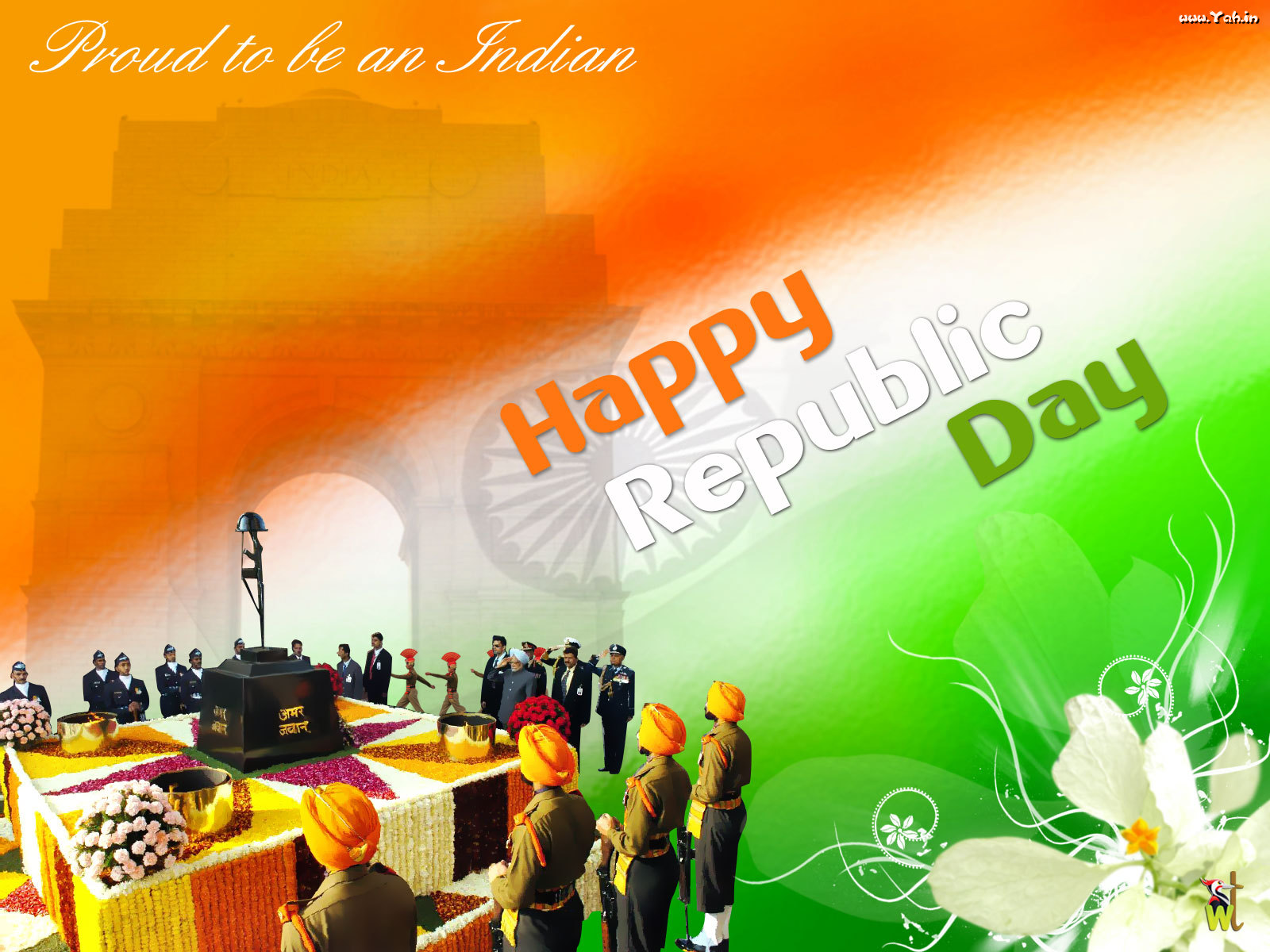 Republic - Amar Jawan Jyoti India Gate , HD Wallpaper & Backgrounds