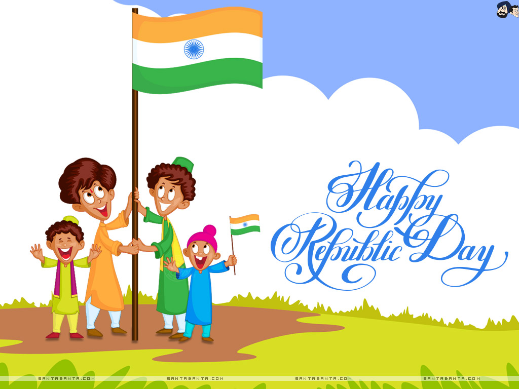 26 January - Happy Republic Day Font Style , HD Wallpaper & Backgrounds