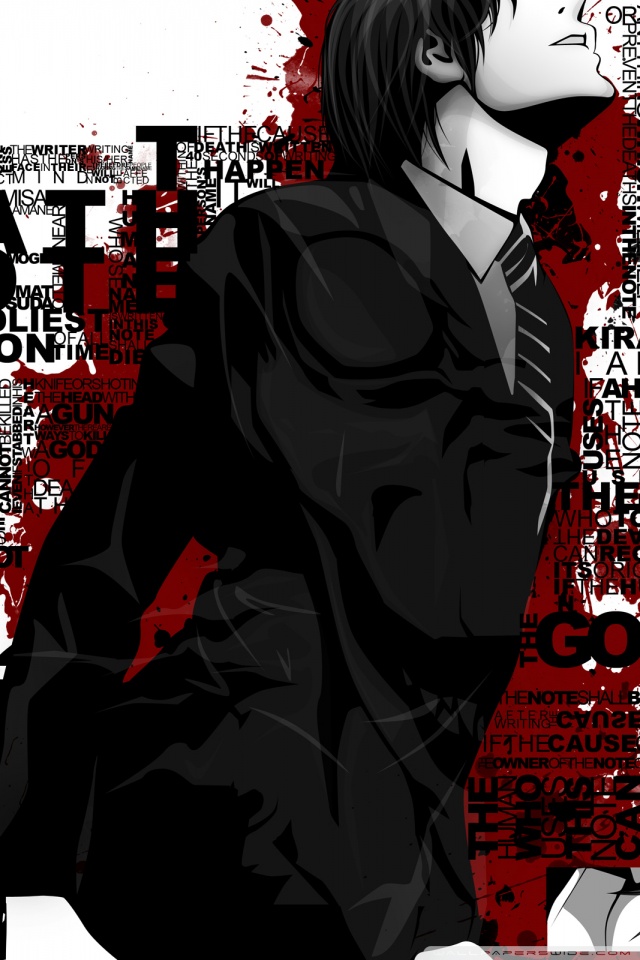 Mobile Hvga - Death Note Mobile Wallpaper Hd , HD Wallpaper & Backgrounds