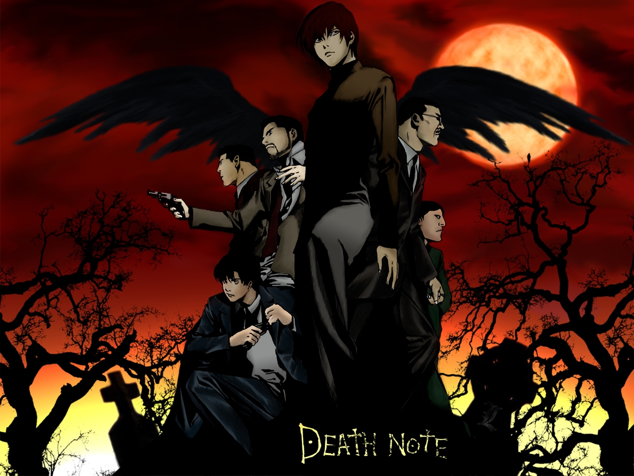 Download Custom Size - Death Note Light Kira , HD Wallpaper & Backgrounds