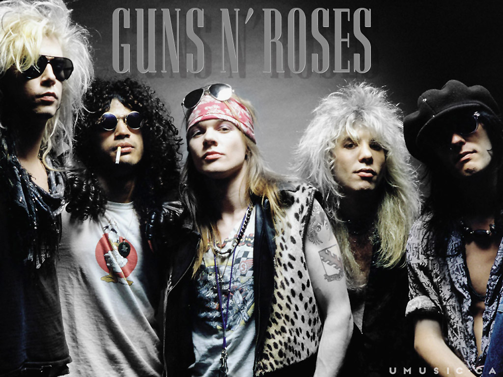 Guns N Roses Band Members Wallpaper - Gun And Rose Band , HD Wallpaper & Backgrounds