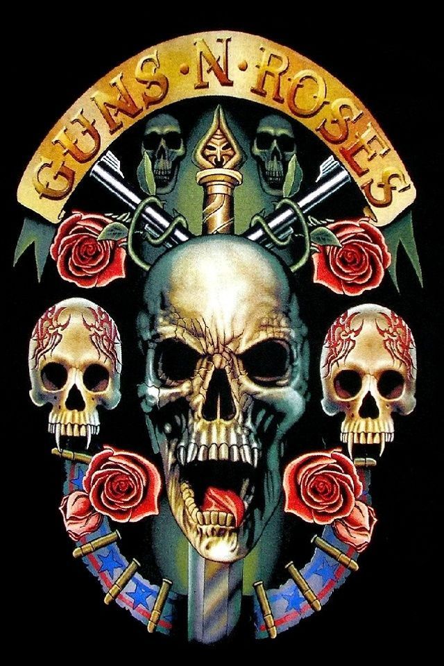 Background Guns And Roses , HD Wallpaper & Backgrounds