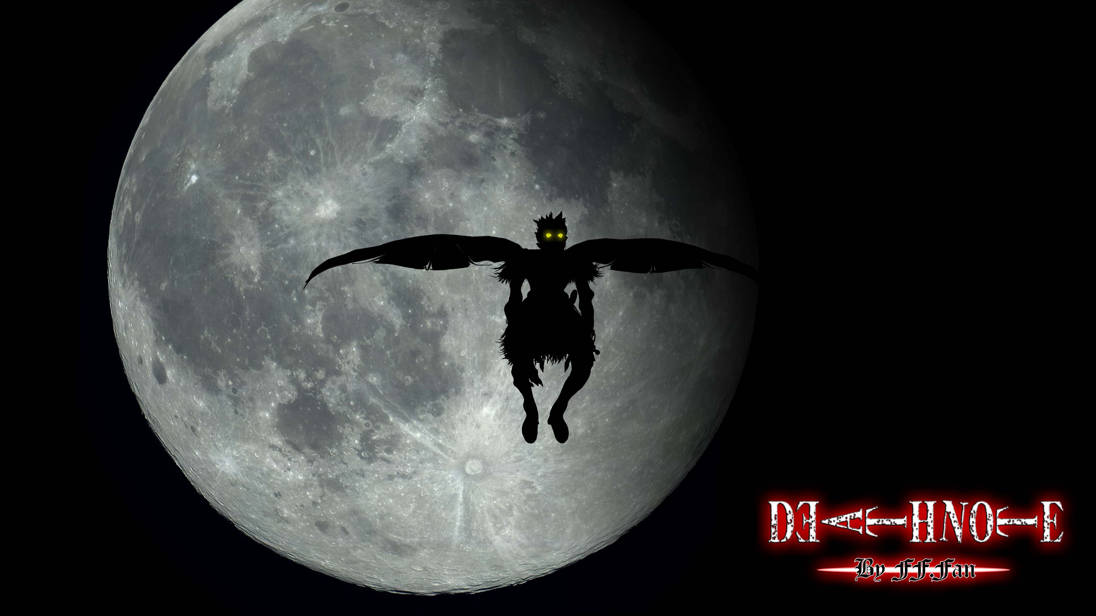 Death Note 4k Ultra Hd Wallpaper - Full Moon Close Up , HD Wallpaper & Backgrounds