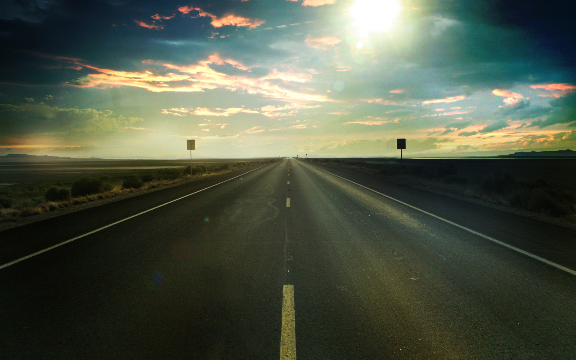 Open Road Hd Wallpaper - Open Road Hd , HD Wallpaper & Backgrounds