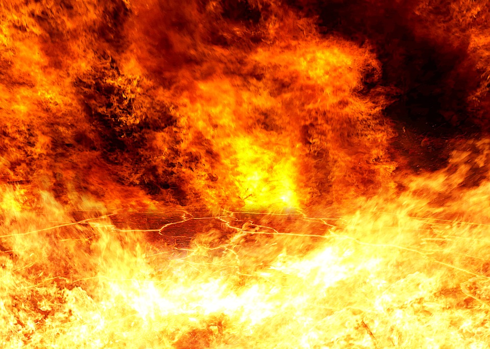 Hell Fire Volcano Heat Wallpaper Background - Hell Fire , HD Wallpaper & Backgrounds
