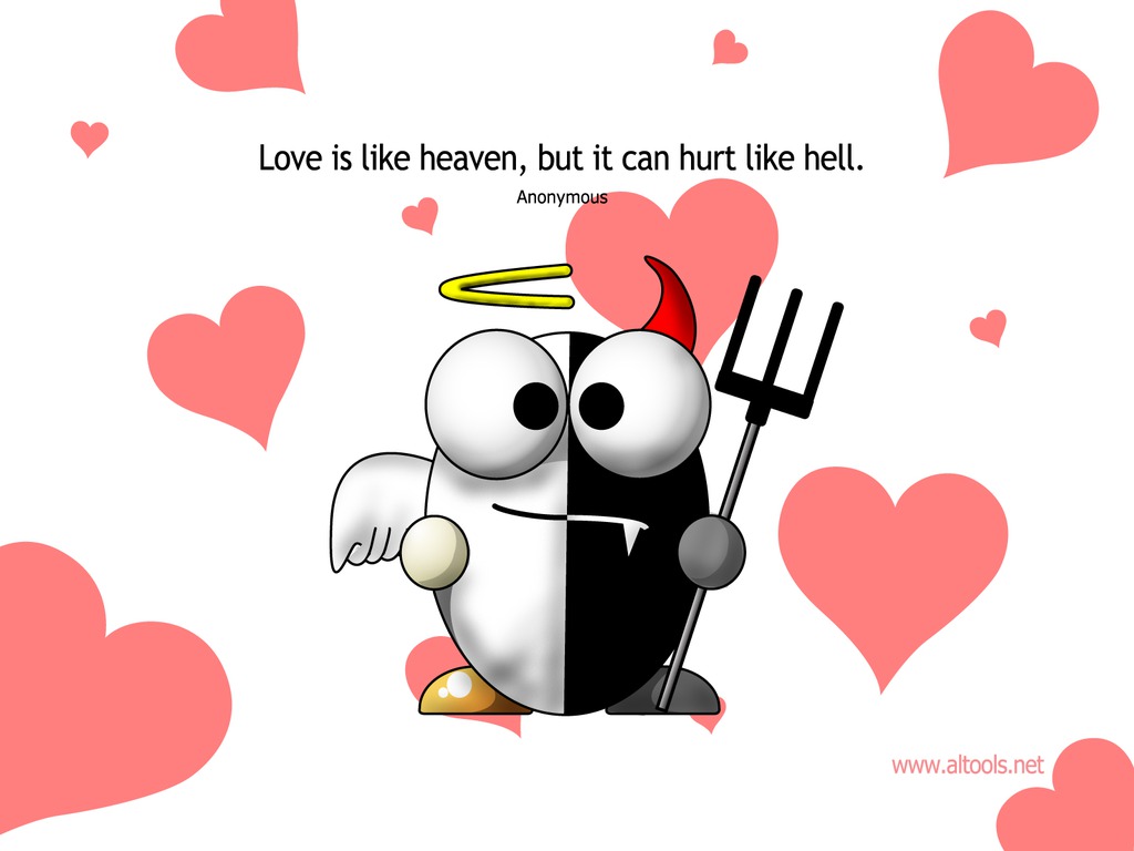 Love Like Heaven Can Hurt Like Hell Wallpaper , HD Wallpaper & Backgrounds