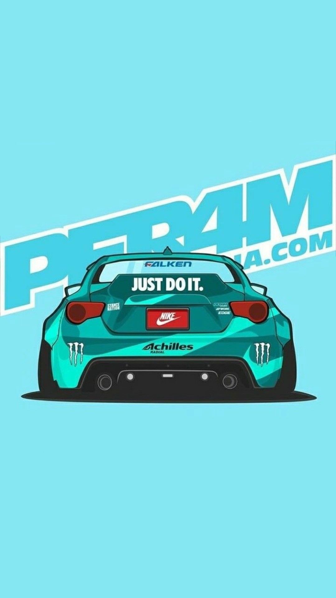 Change The Just Do It To Just Drift It Drifting Cars, - Jdm Cartoon , HD Wallpaper & Backgrounds