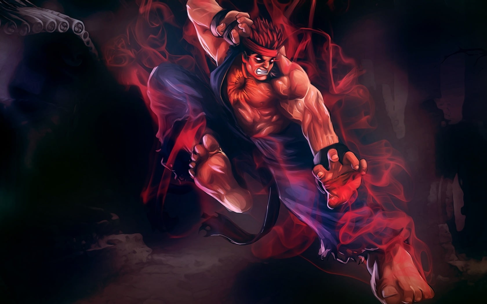 Akuma Street Fighter Character Hd Wallpaper - Street Fighter Akuma Обои , HD Wallpaper & Backgrounds