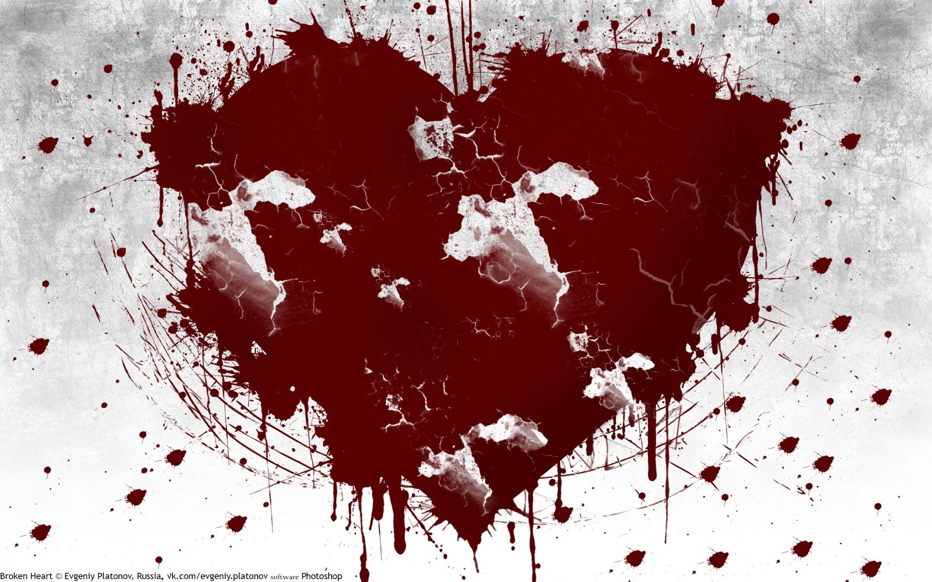 Broken Heart Blood Of The Crack - Heart Broken Blood Images Hd , HD Wallpaper & Backgrounds