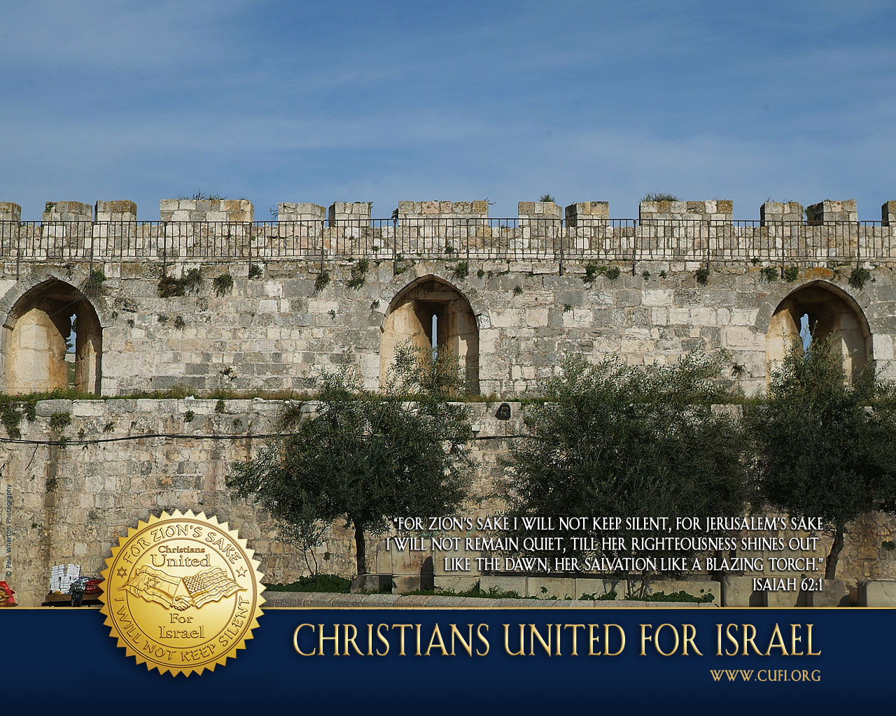Israel Wallpapers And Screensavers - Christians United For Israel , HD Wallpaper & Backgrounds