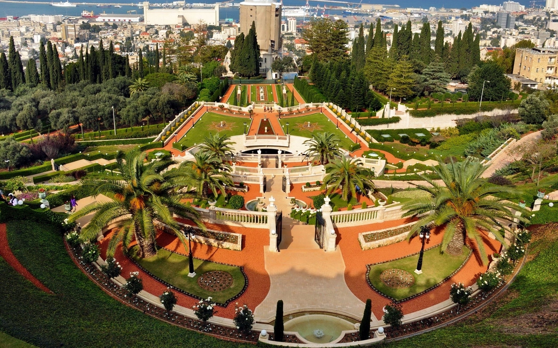 Baha'i Gardens Wallpaper Jpg - Bahá'í Gardens , HD Wallpaper & Backgrounds