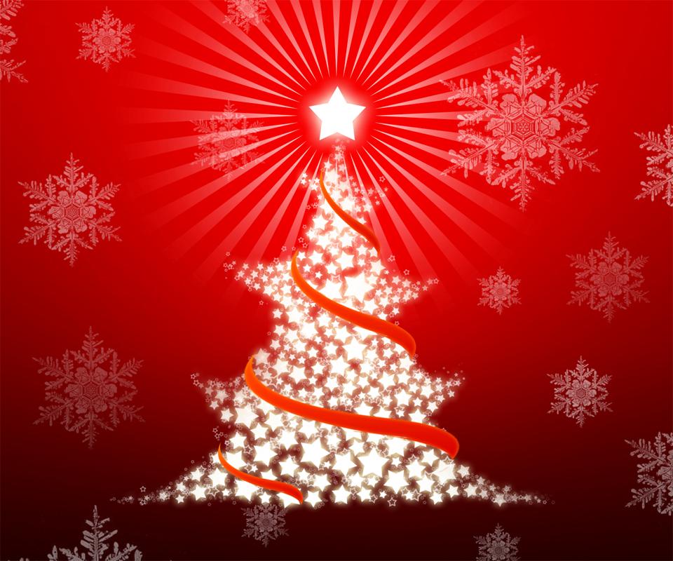 Free Christmas Wallpaper For Android - Christmas Tree Out Of Stars , HD Wallpaper & Backgrounds