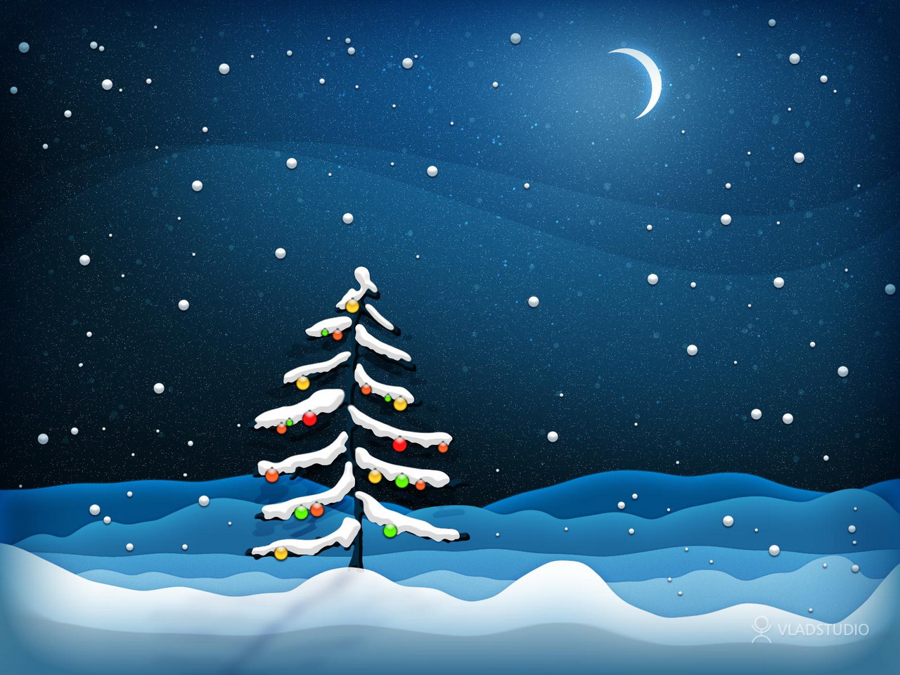 Happy Christmas Merry Xmas Wallpaper Android - Painting For New Year , HD Wallpaper & Backgrounds
