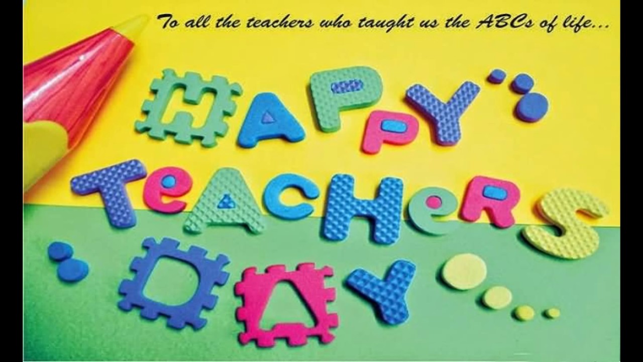 Happy Teachers Day Greeting Wallpaper,happy Teachers - World Teachers Day 2017 , HD Wallpaper & Backgrounds