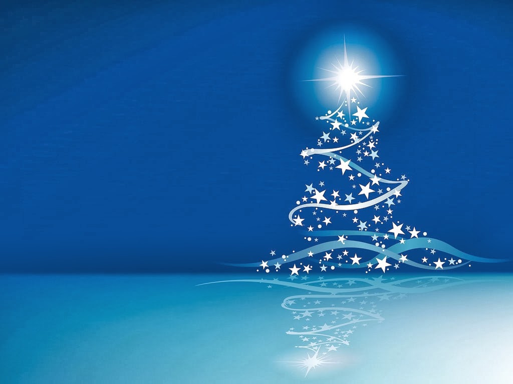 Cantos E Encantos Wallpapers De Natal - White And Blue Christmas Background , HD Wallpaper & Backgrounds