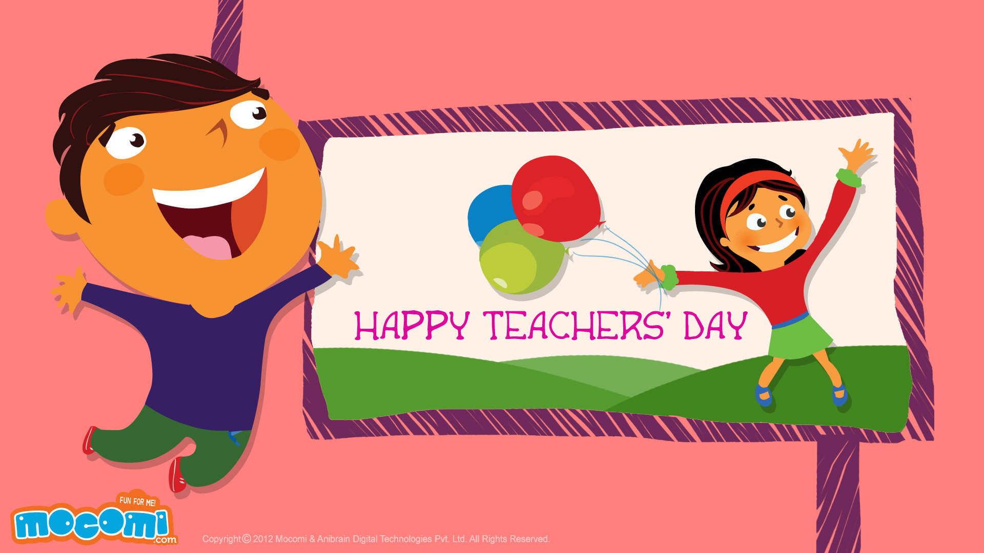 Happy Teachers' Day - Cartoon , HD Wallpaper & Backgrounds