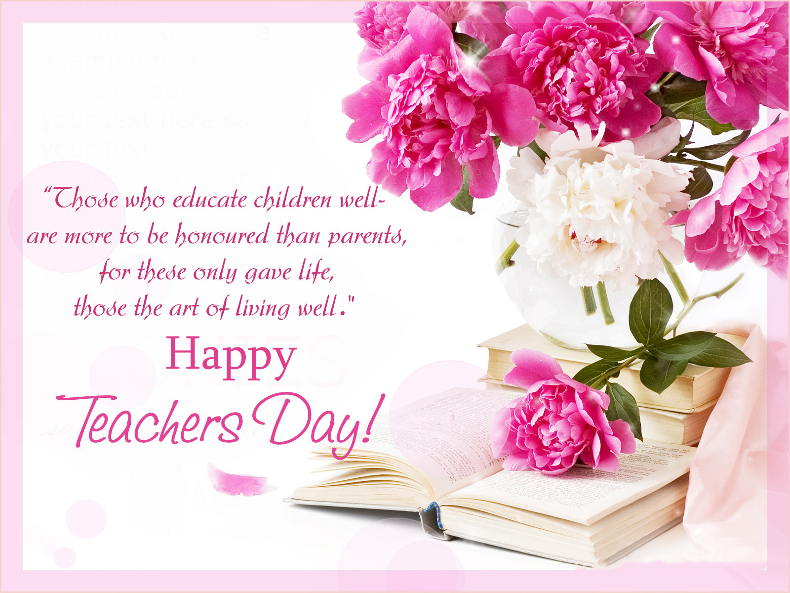 Happy Teachers Day Wallpapers, Images, Pictures, Greetings - Happy Birthday Dear Teacher , HD Wallpaper & Backgrounds
