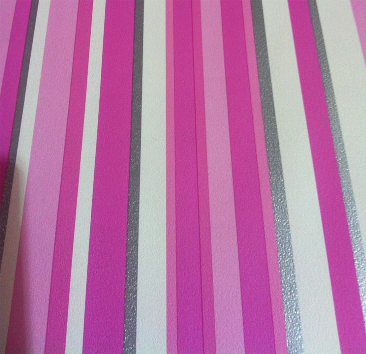 Details About Silver Pink White Stripe Wallpaper Striped - Pattern , HD Wallpaper & Backgrounds