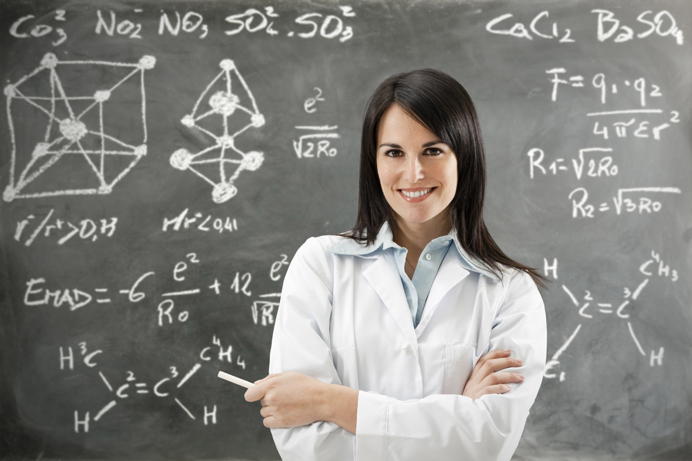 Teacher And Blackboard - Science Teacher , HD Wallpaper & Backgrounds