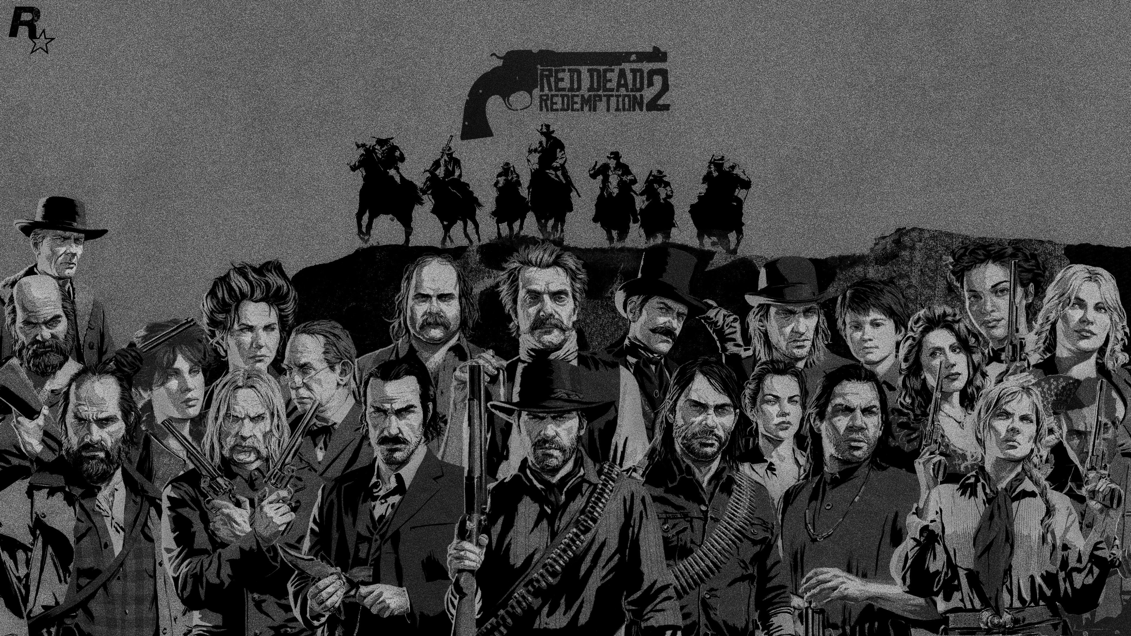 Red Dead Redemption 2 Wallpaper - Van Der Linde Gang , HD Wallpaper & Backgrounds