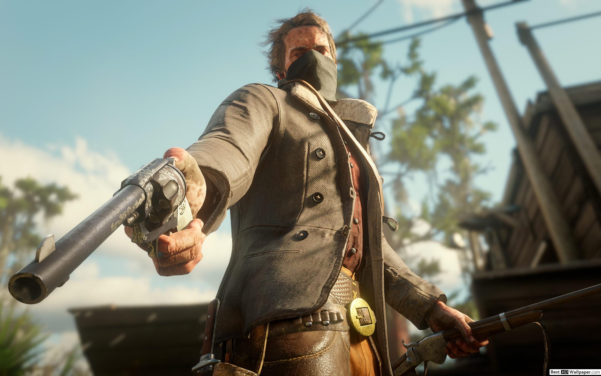 Red Dead Redemption 2 Mask , HD Wallpaper & Backgrounds