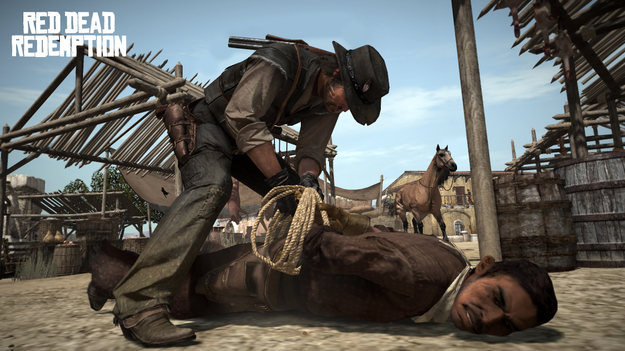 Red Dead Redemption - Hogtie Red Dead Redemption , HD Wallpaper & Backgrounds