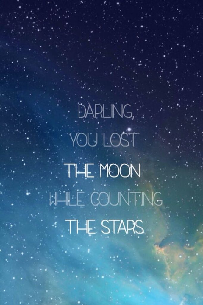 We Heart It Wallpaper - Darling You Lost The Moon While Counting , HD Wallpaper & Backgrounds