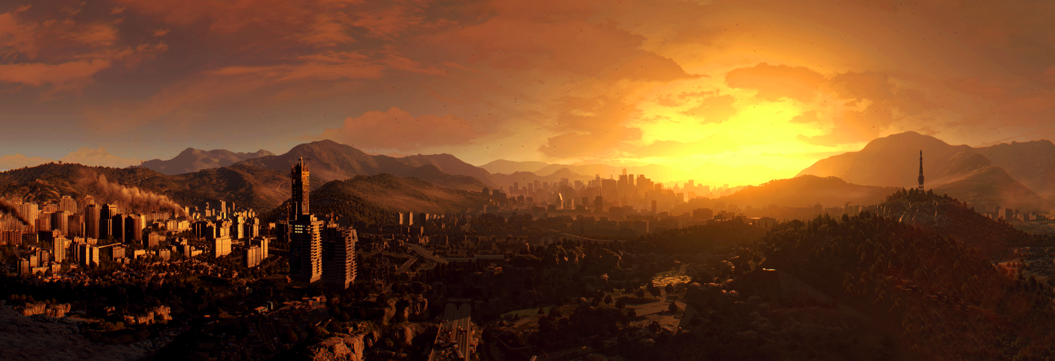 Dying Light Background - Dying Light Miasto Harran , HD Wallpaper & Backgrounds