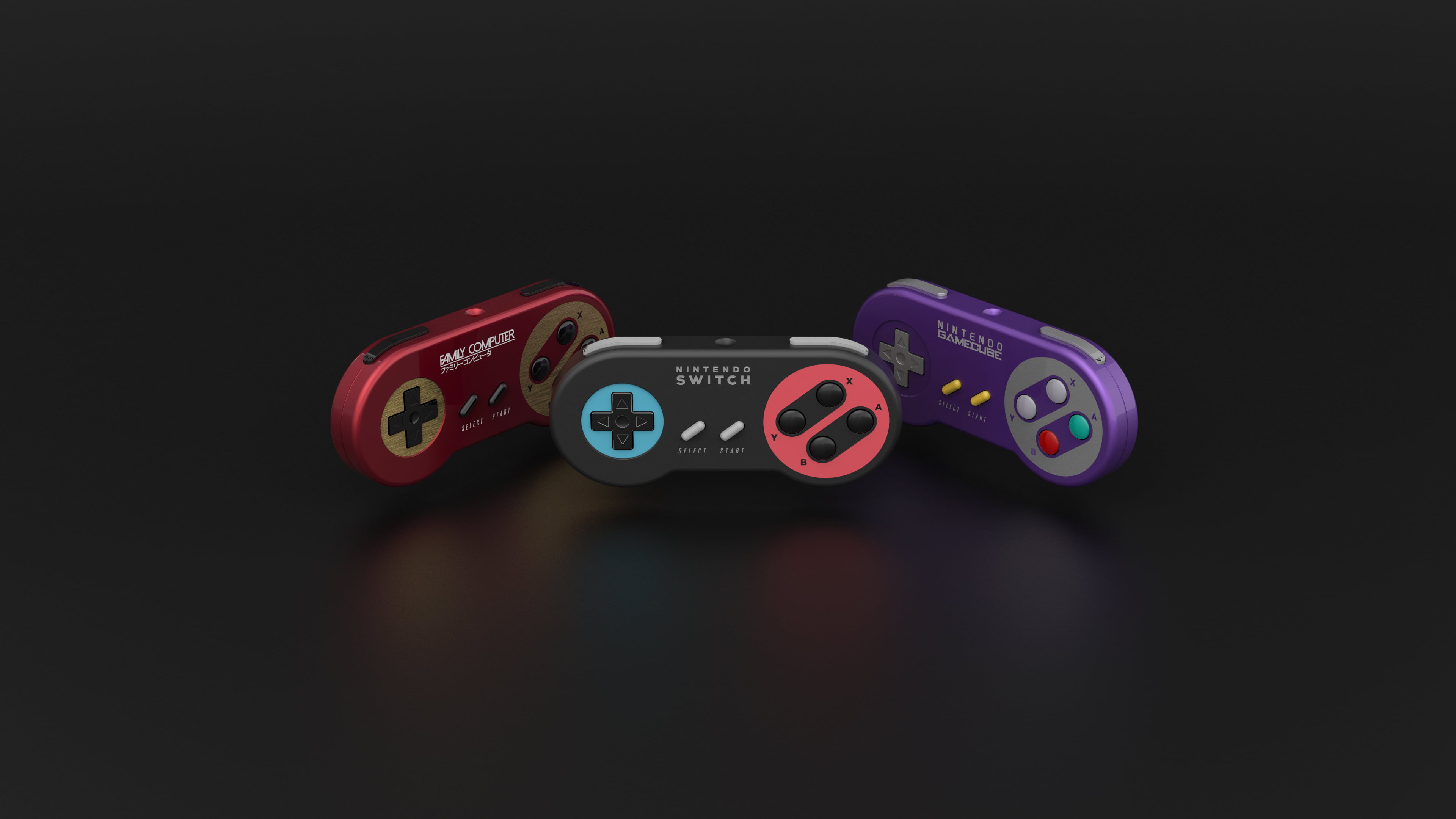 Three Assorted-colored Nintendo Switch Controller, - Nintendo Switch Wallpaper 4k , HD Wallpaper & Backgrounds