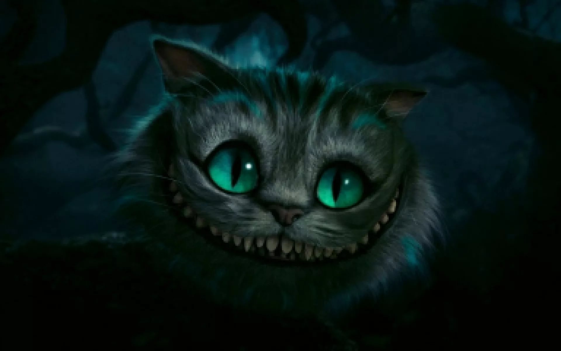 Cheshire Cat Wallpaper For Laptop - Alice In Wonderland Movie Cat , HD Wallpaper & Backgrounds