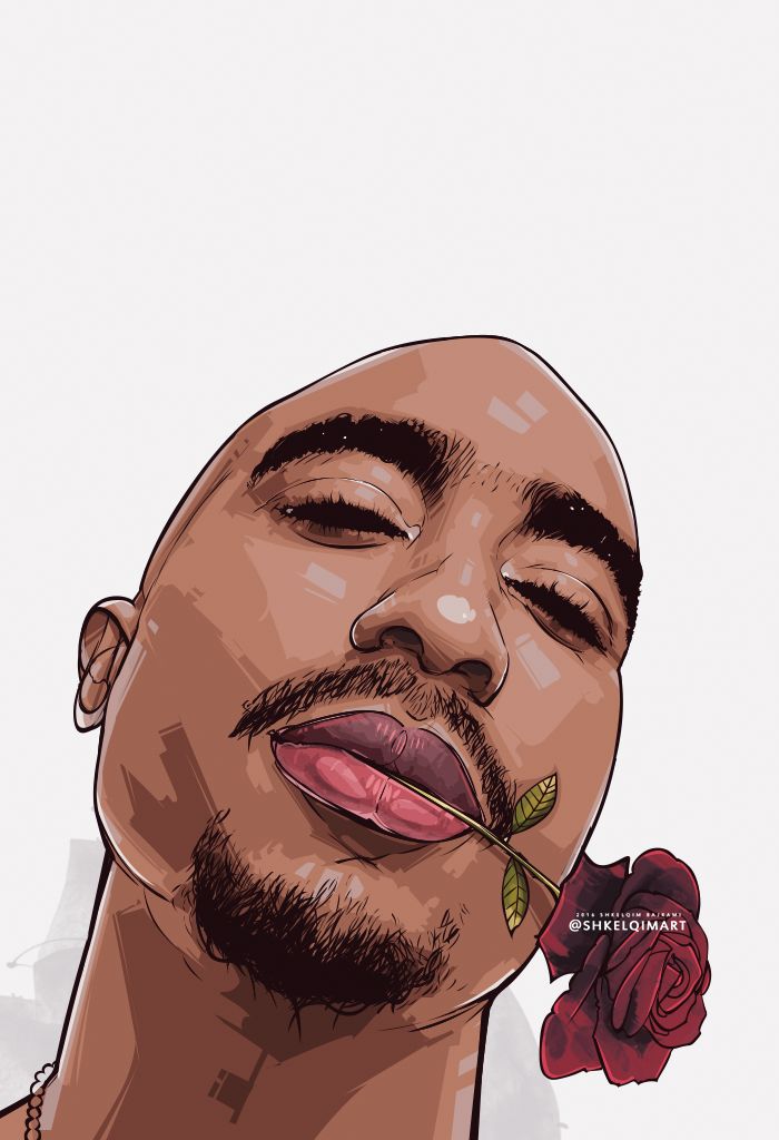 2 Pac Artwork By Shkelqimart Tupac Tattoo, Tatoo, Tupac - Tupac Shakur , HD Wallpaper & Backgrounds