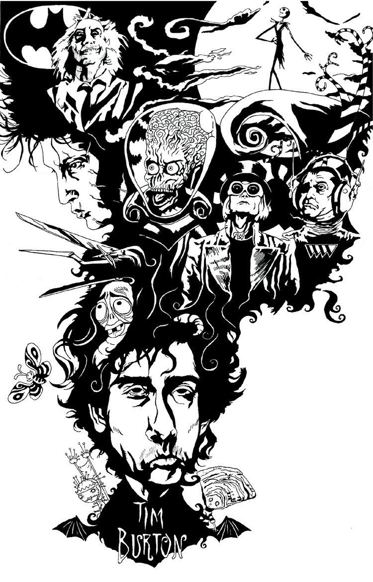 Tim Burton Film Art , HD Wallpaper & Backgrounds