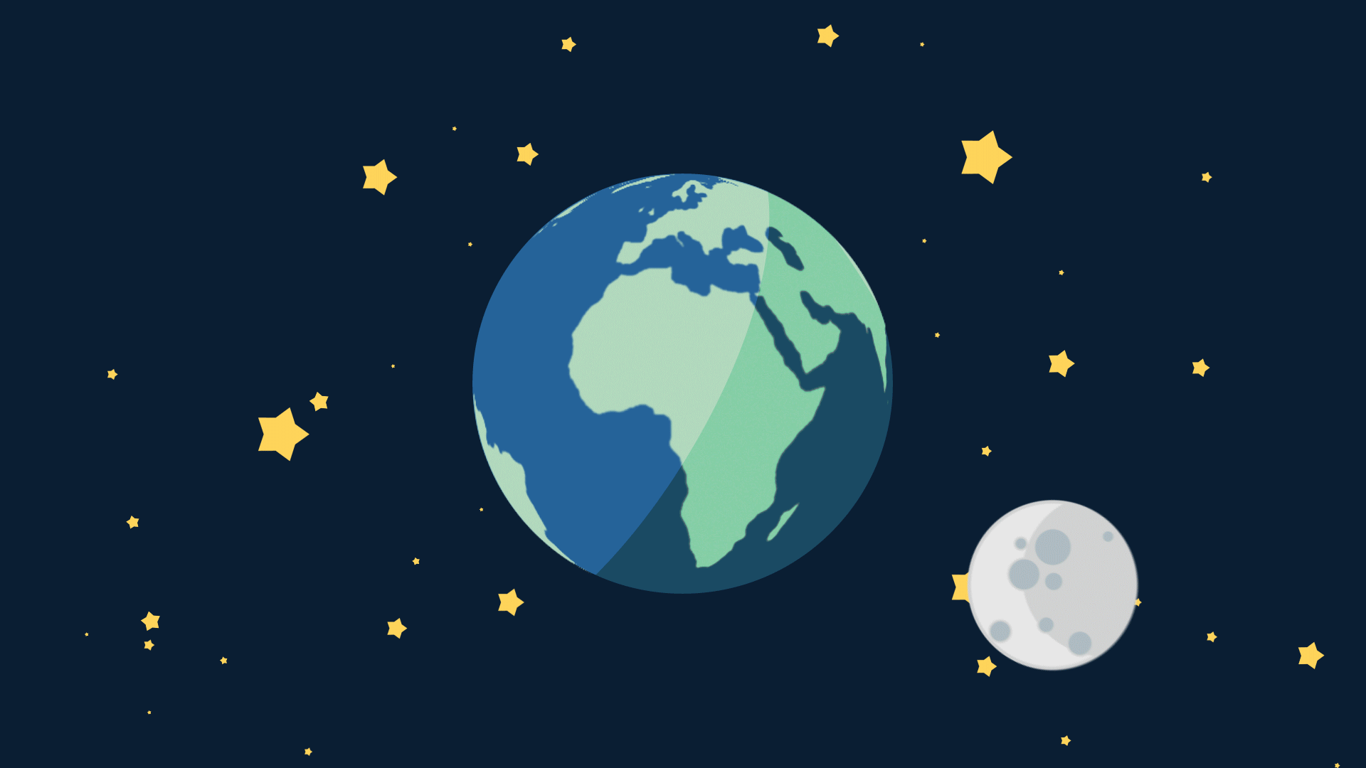 Flat Simple Animation - Earth , HD Wallpaper & Backgrounds