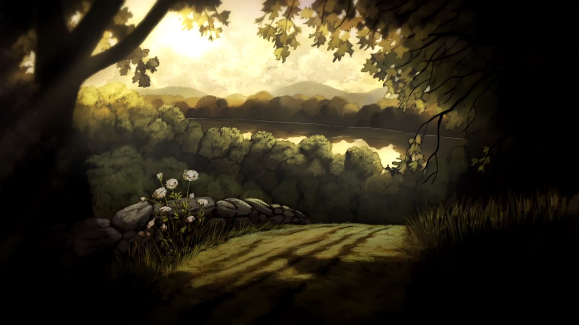 Over The Garden Wall - Over The Garden Wall Scenery , HD Wallpaper & Backgrounds