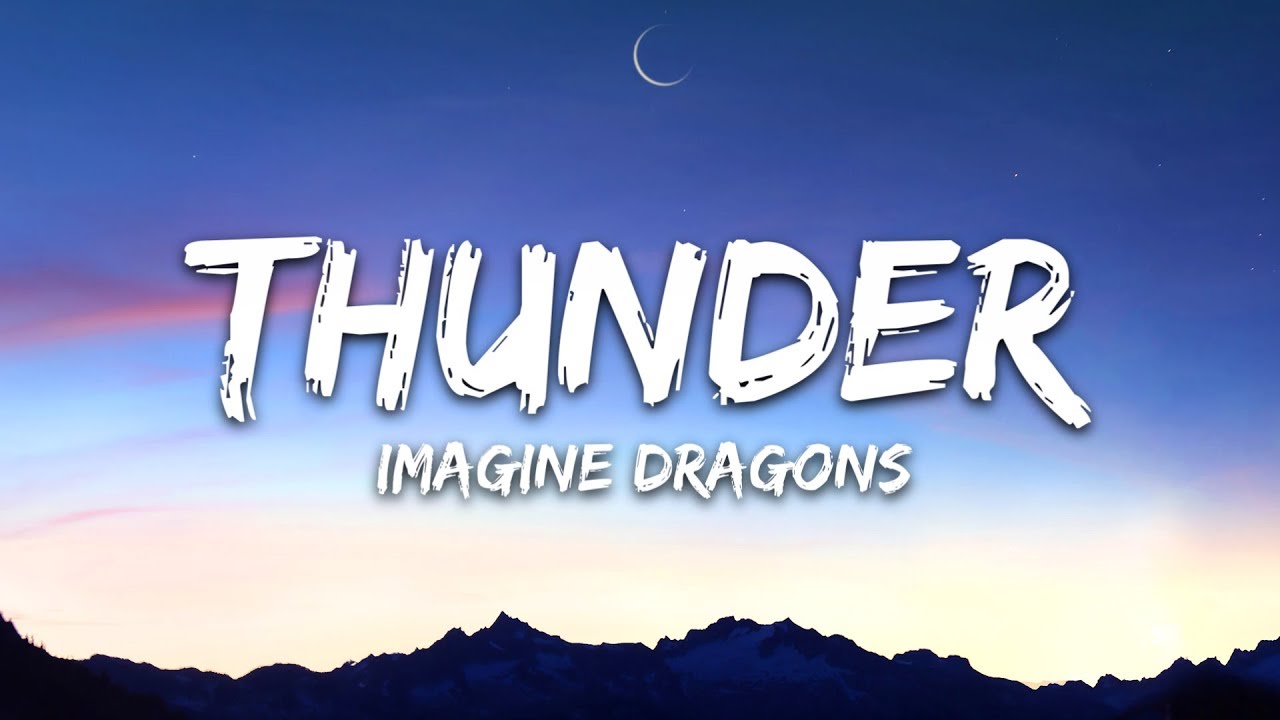 #imaginedragons #thunder #lyrics - Imagine Dragons Thunder Lyrics Lyric Video Album , HD Wallpaper & Backgrounds