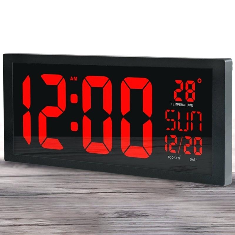 casio digital led wall clock