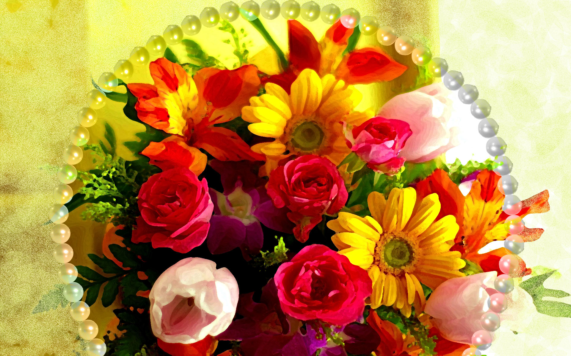 Wallpaper Beautiful Flower Desktop - Most Beautiful Flower Bouquet In The World , HD Wallpaper & Backgrounds