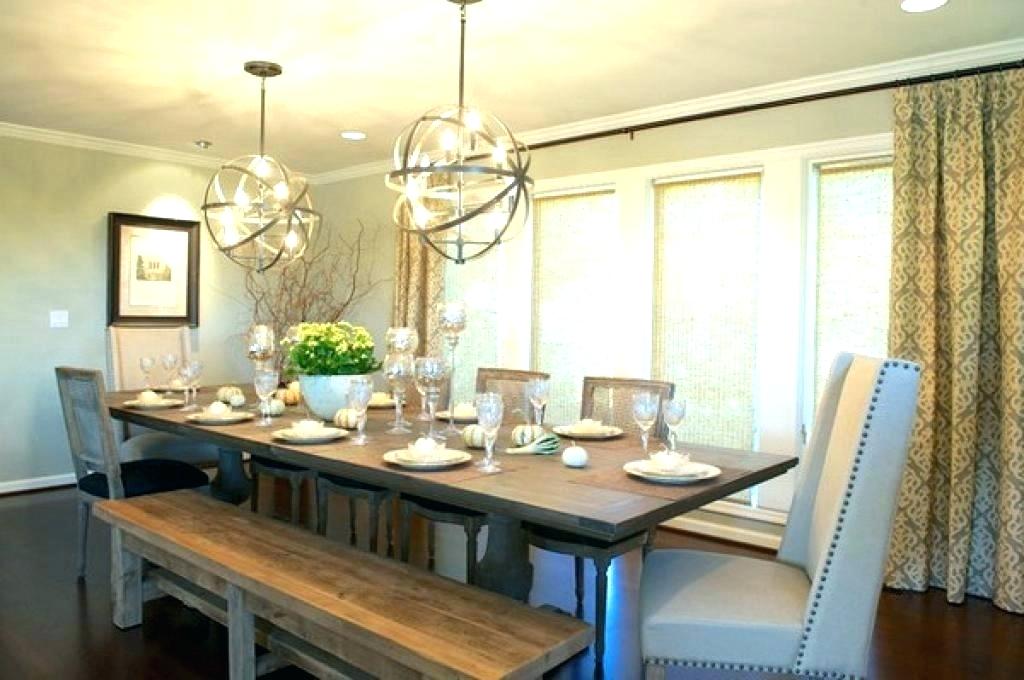 Rustic Dining Room Decor Wall Ideas Glamorous Decorating - Farmhouse Dining Room Table With Bench , HD Wallpaper & Backgrounds