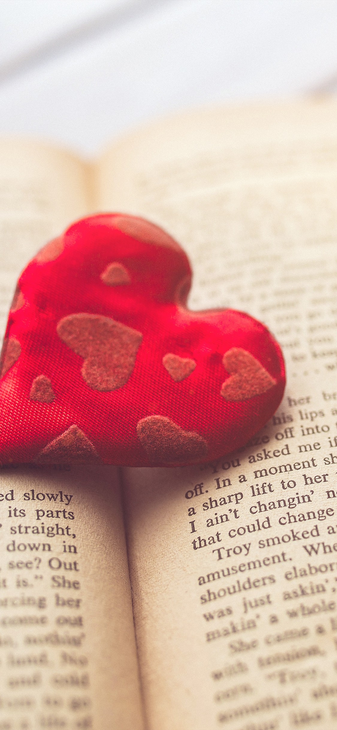 My02 Heart Love Book Read Hana Red Flare , HD Wallpaper & Backgrounds