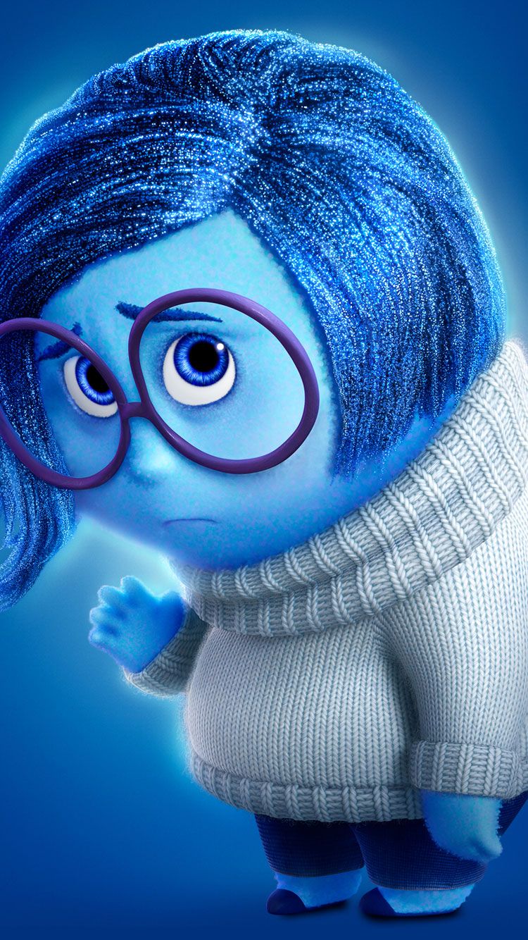 Disney Inside Out Sadness Iphone Wallpaper @panpins - Sadness Inside Out , HD Wallpaper & Backgrounds