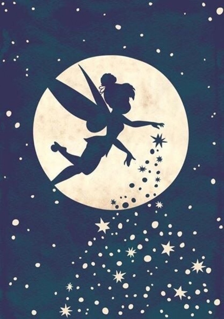 Disney Wallpaper For Iphone Disney Live Images Hd Wallpapers - Tinkerbell In Moon , HD Wallpaper & Backgrounds
