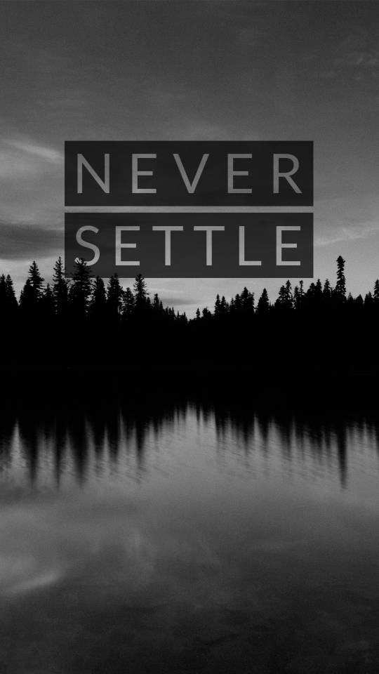 Never Settle Wallpapers - Never Settle Wallpaper Gray , HD Wallpaper & Backgrounds